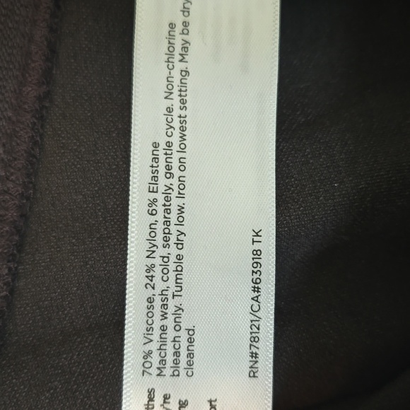 Eileen Fisher Black Straight Leg Leggings Size Large Petite - Picture 6 of 6